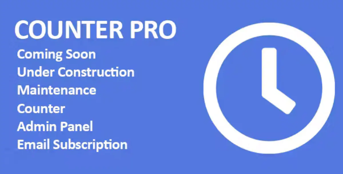 كونتر برو - عداد قادم قريب بلغة PHP مع لوحة تحكم إدارية.